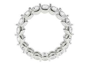 Jewelry isolated on background. 3d rendering - illustration