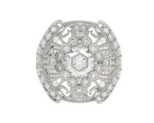 Jewelry isolated on background. 3d rendering - illustration