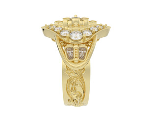 Jewelry isolated on background. 3d rendering - illustration