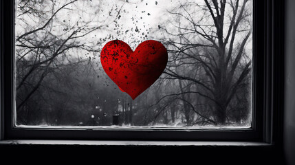 A heart on a fogged window whispers untold stories of love, etched in misty moments. Embrace the beauty of fleeting romance, where clarity emerges from the haze, leaving a tender mark on the glass can