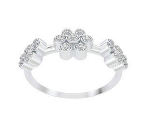 Jewelry isolated on background. 3d rendering - illustration