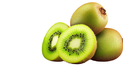 kiwi fruit on transparent background