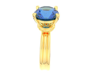 Jewelry isolated on background. 3d rendering - illustration