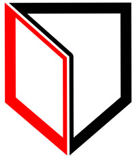 Red and black Sport Club Logo Frame