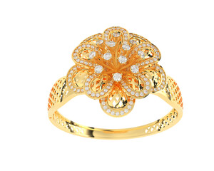 Jewelry isolated on background. 3d rendering - illustration