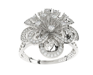 Jewelry isolated on background. 3d rendering - illustration