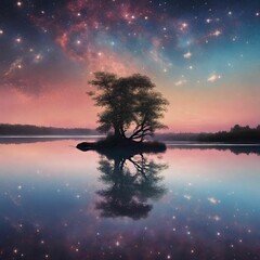 Stardust Serenade over Tranquil Waters