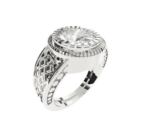 Jewelry isolated on background. 3d rendering - illustration