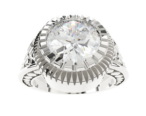 Jewelry isolated on background. 3d rendering - illustration