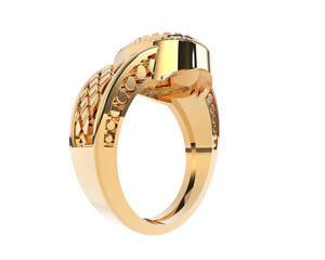 Jewelry isolated on background. 3d rendering - illustration