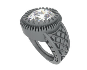 Jewelry isolated on background. 3d rendering - illustration