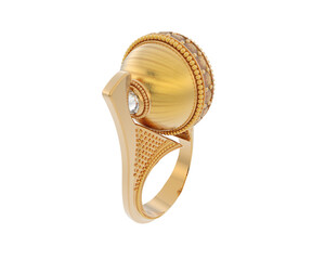 Jewelry isolated on background. 3d rendering - illustration