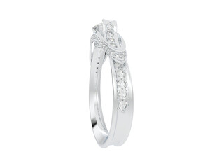 Jewelry isolated on background. 3d rendering - illustration