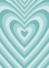 Cute Valentine's Day greeting card, poster in modern, trendy colors.