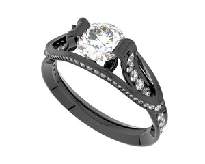 Jewelry isolated on background. 3d rendering - illustration