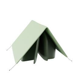 Camping Tent Outdoor 3D Icon