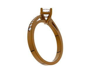 Obraz premium Jewelry isolated on background. 3d rendering - illustration