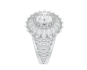 Obraz premium Jewelry isolated on background. 3d rendering - illustration