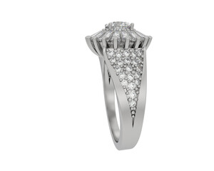 Jewelry isolated on background. 3d rendering - illustration