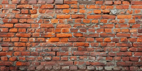 Naklejka premium Red Brick Wall With White Sign