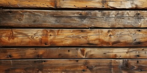 Close Up of Wooden Log Wall