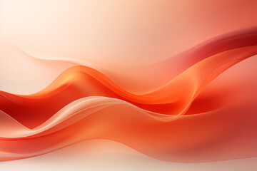 Abstract futuristic background with red wave shapes. Visualization of motion waves. Wallpaper or backdrop for modern projects