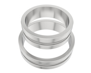 Jewelry isolated on background. 3d rendering - illustration