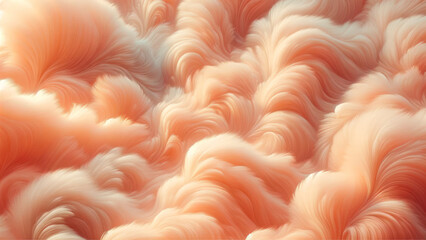 Soft Peach Fluffy Texture for Soothing Calm Background