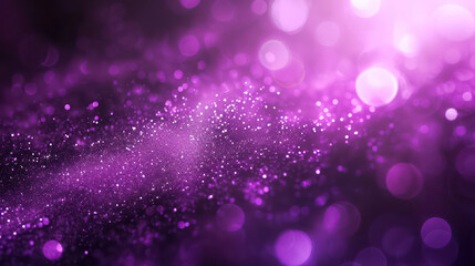 purple luxury glitter and bokeh particles, purple bokeh background, holiday festival background