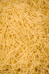 Fine vermicelli paste is yellow in color when raw
