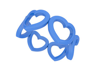 Jewelry isolated on background. 3d rendering - illustration