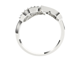 Naklejka premium Jewelry isolated on background. 3d rendering - illustration