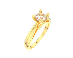 Jewelry isolated on background. 3d rendering - illustration