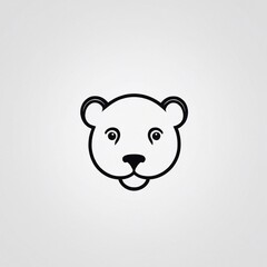 Naklejka premium Bold Monochromatic Animal Vector Icon