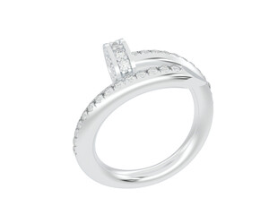 Jewelry isolated on background. 3d rendering - illustration