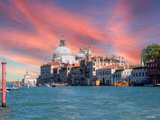 grand canal city in venice, italy