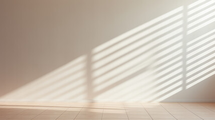 Obraz premium Realistic and minimalist blurred natural light windows, shadow overlay
