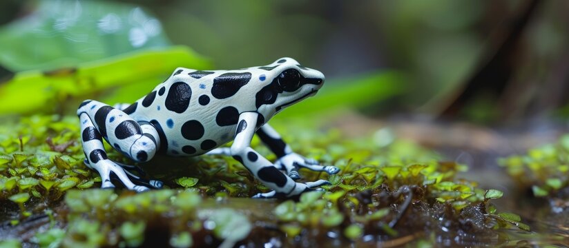 White Awarape Dyeing Poison dart frog, Dendrobates tinctorius.