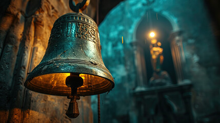 Experience the enchanting allure of 'The Hanging Bell.' Each ring resonates with a timeless melody, echoing traditions and serenity. Elevate your space with this symbol of harmony and grace.