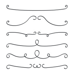 Calligraphy lines dividers set