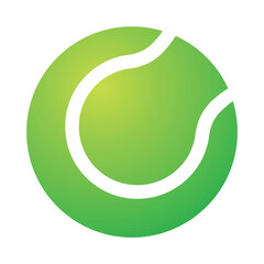 Tennis ball green gradient