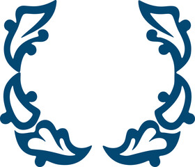 Frame shape flat illustration. Border silhouette design element