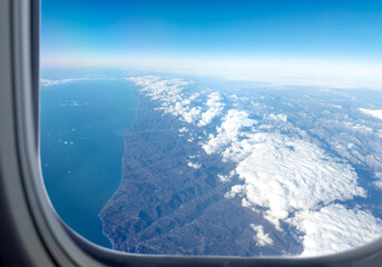 view from an airplane window