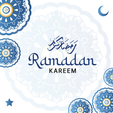 Ramadan Kareem background with mandala