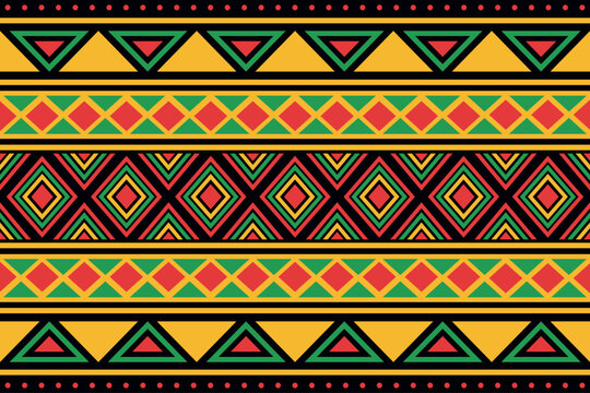 Detailed tribal background africa colours