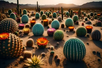Fototapete cactus in desert © Ateeq