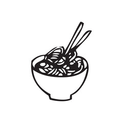 Asian street food icon