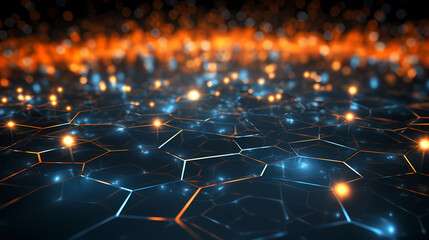 Fototapeta premium Abstract background of future network technology and network connections
