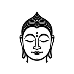 Buddha logo icon vector illustration