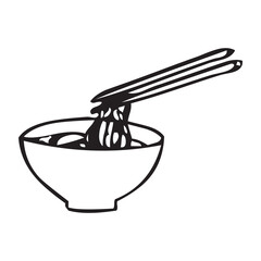 Asian street food icon